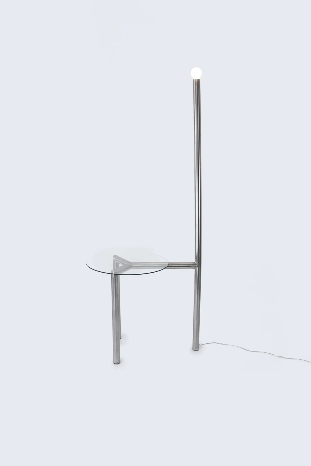 Y–Lamp Table Lamp in Glass and Stainless Steel — 3