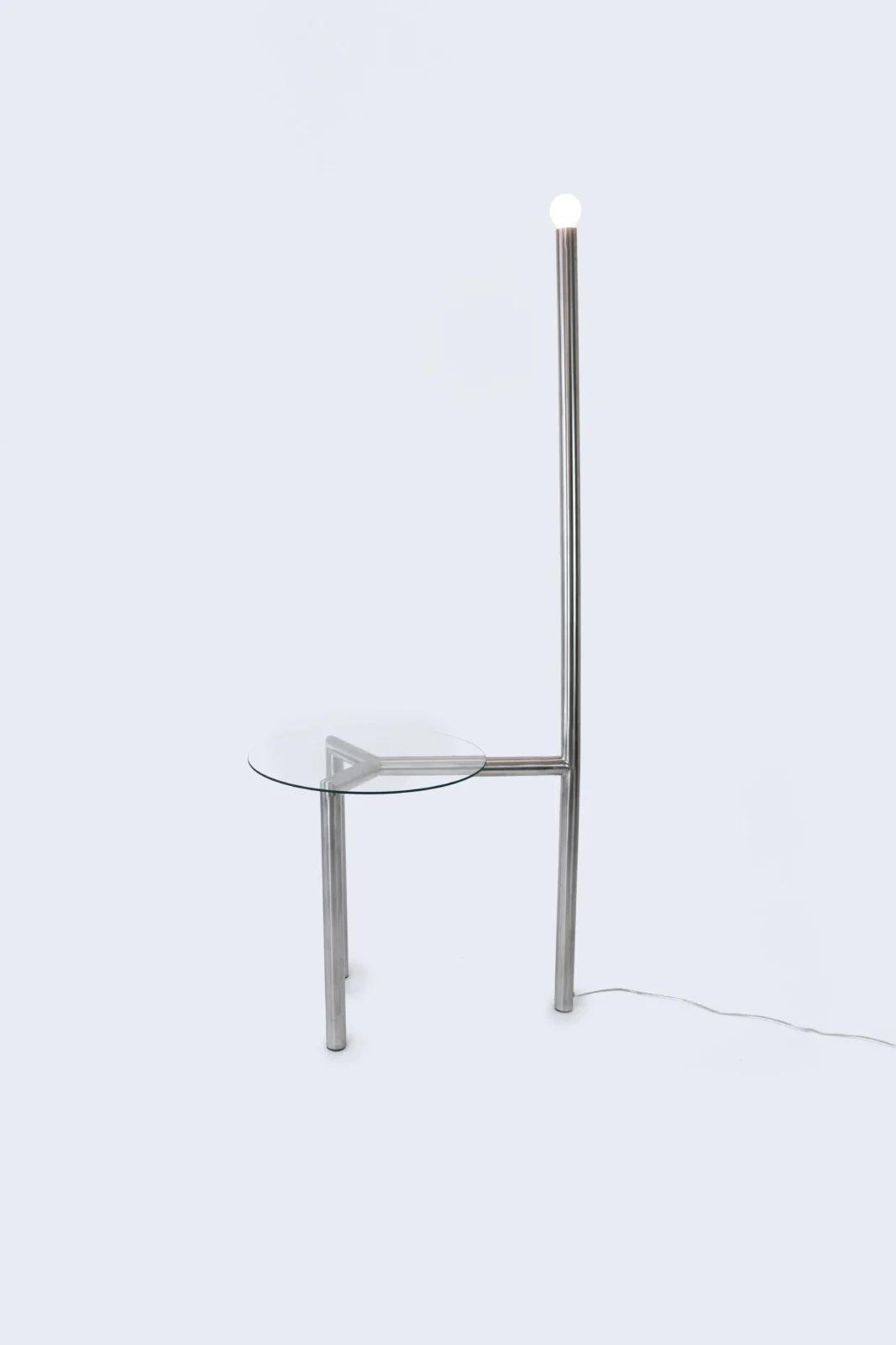 Y–Lamp Table Lamp in Glass and Stainless Steel — 2