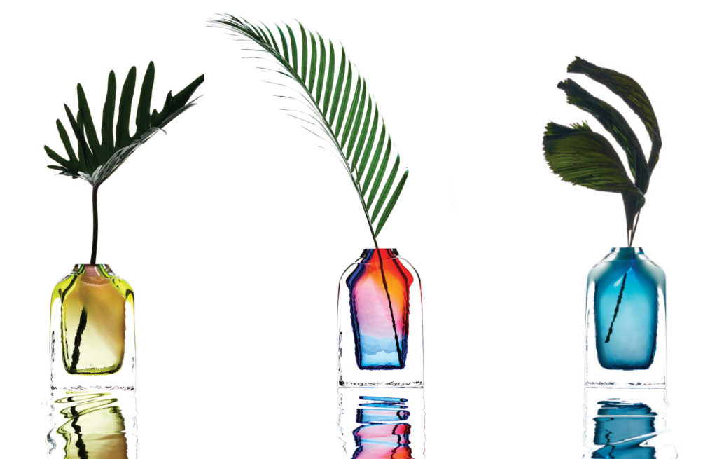 "Blend Vase" Red/Blue