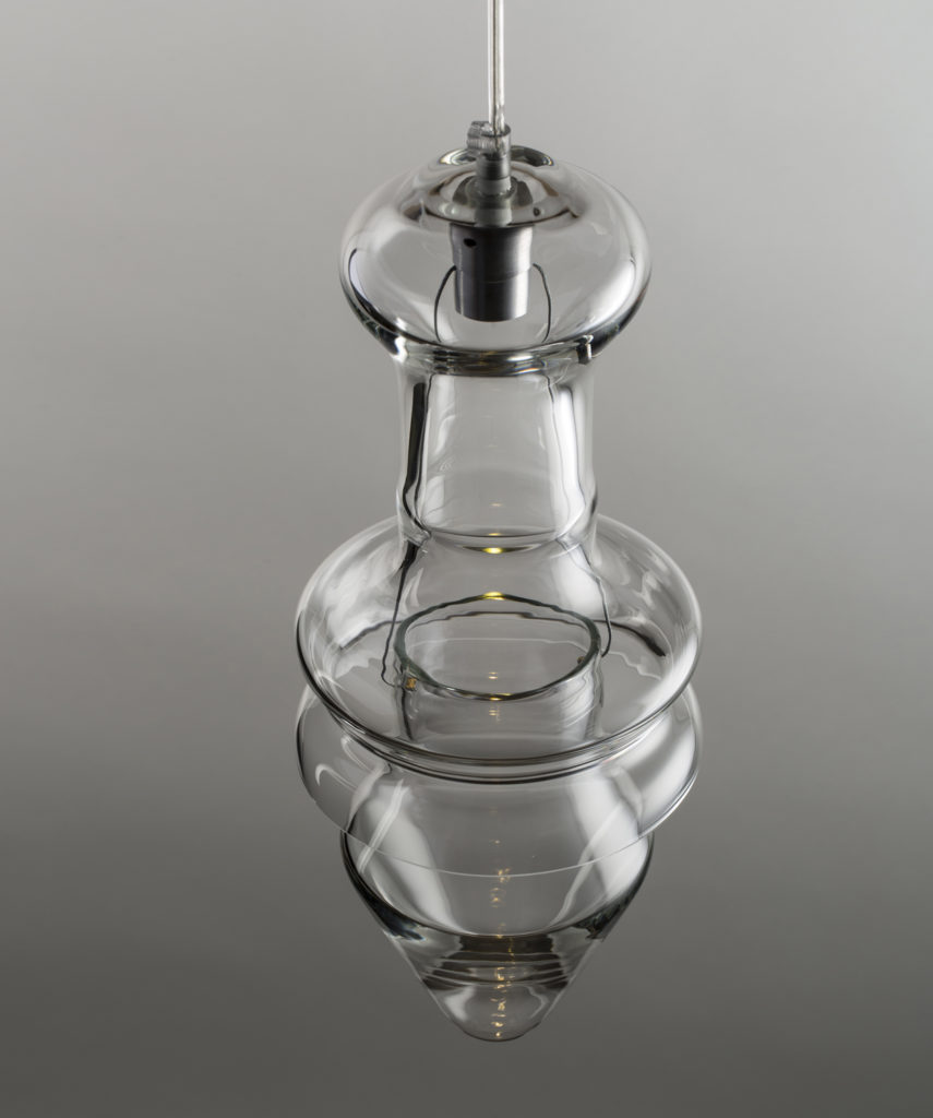 Rfc+05, suspended blown glass lamp