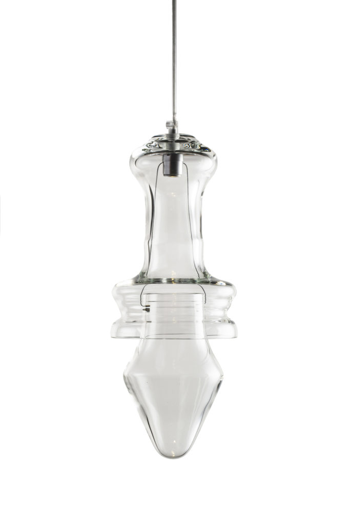 Rfc+05, suspended blown glass lamp
