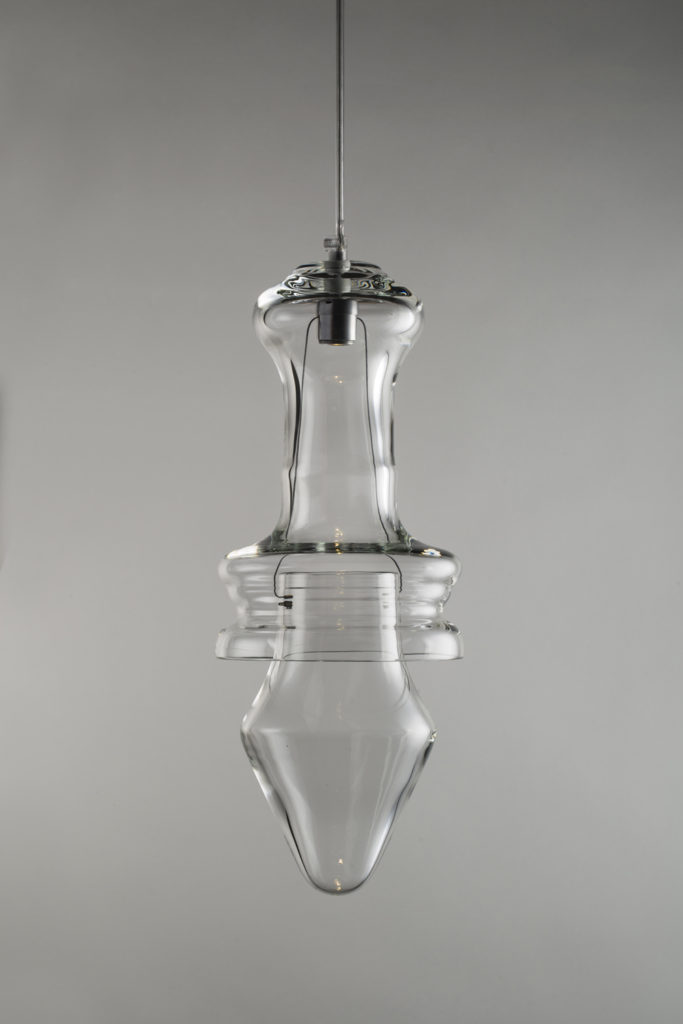 Rfc+05, suspended blown glass lamp