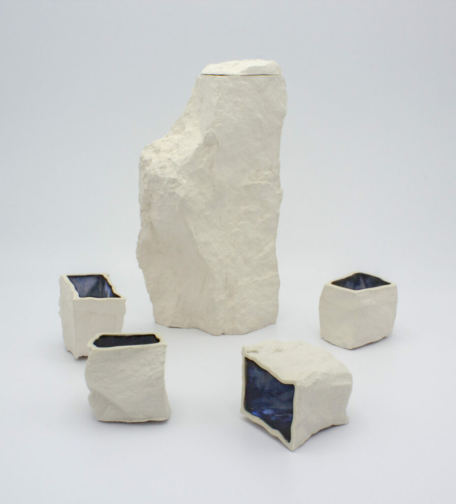 "A Shallow and Salty Ocean" Carafe & Shot Cup Set