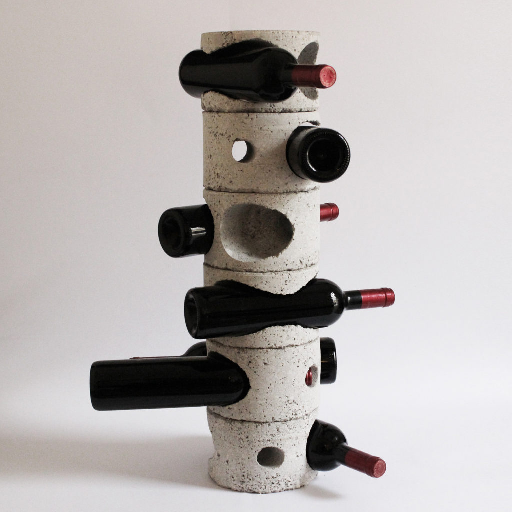 "Core 2" Wine bottle holder