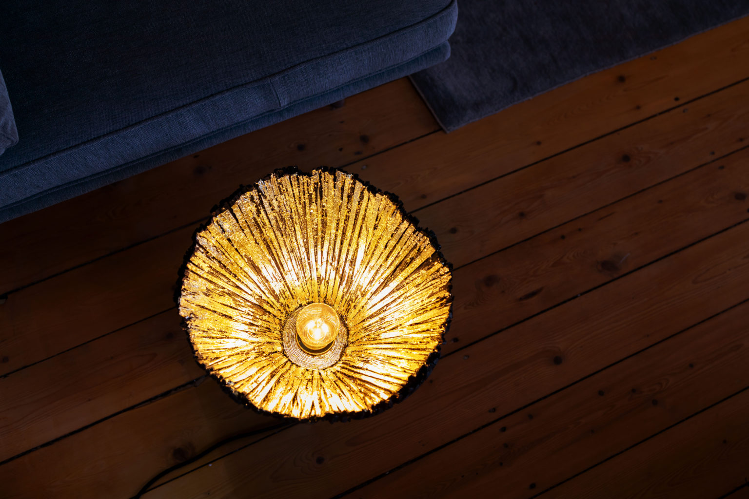 “Pressed Wood” Table Light by Johannes Hemann ADORNO DESIGN