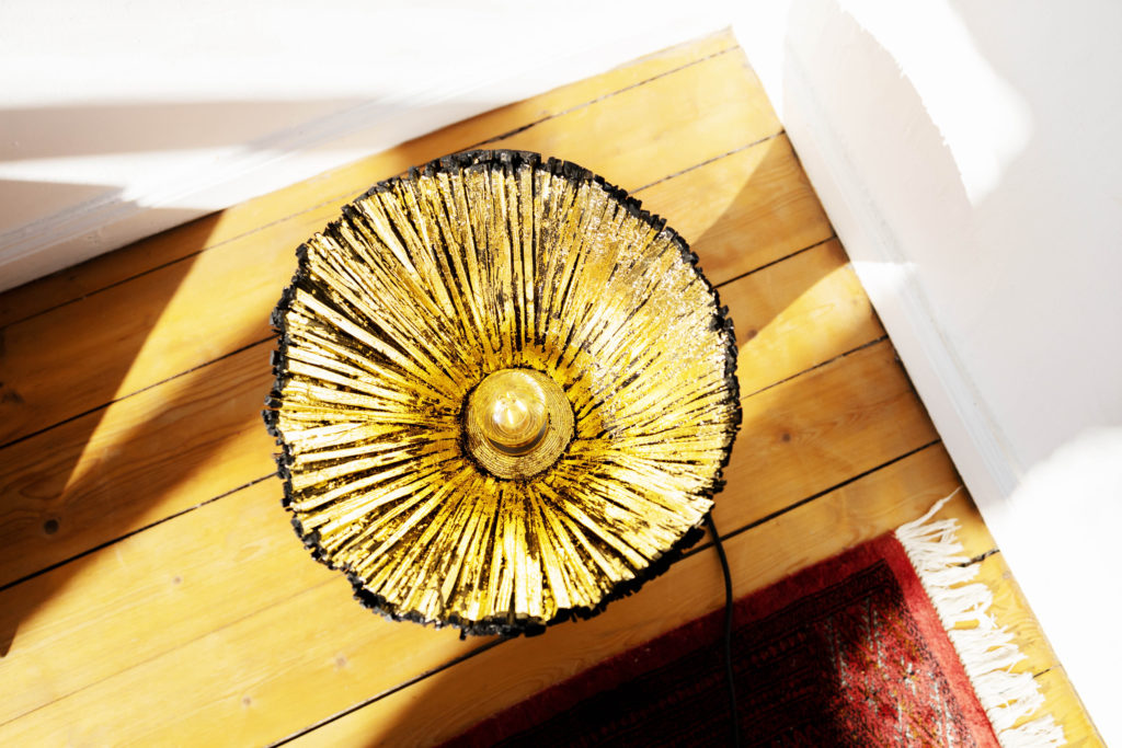 “Pressed Wood” Table Light by Johannes Hemann ADORNO DESIGN