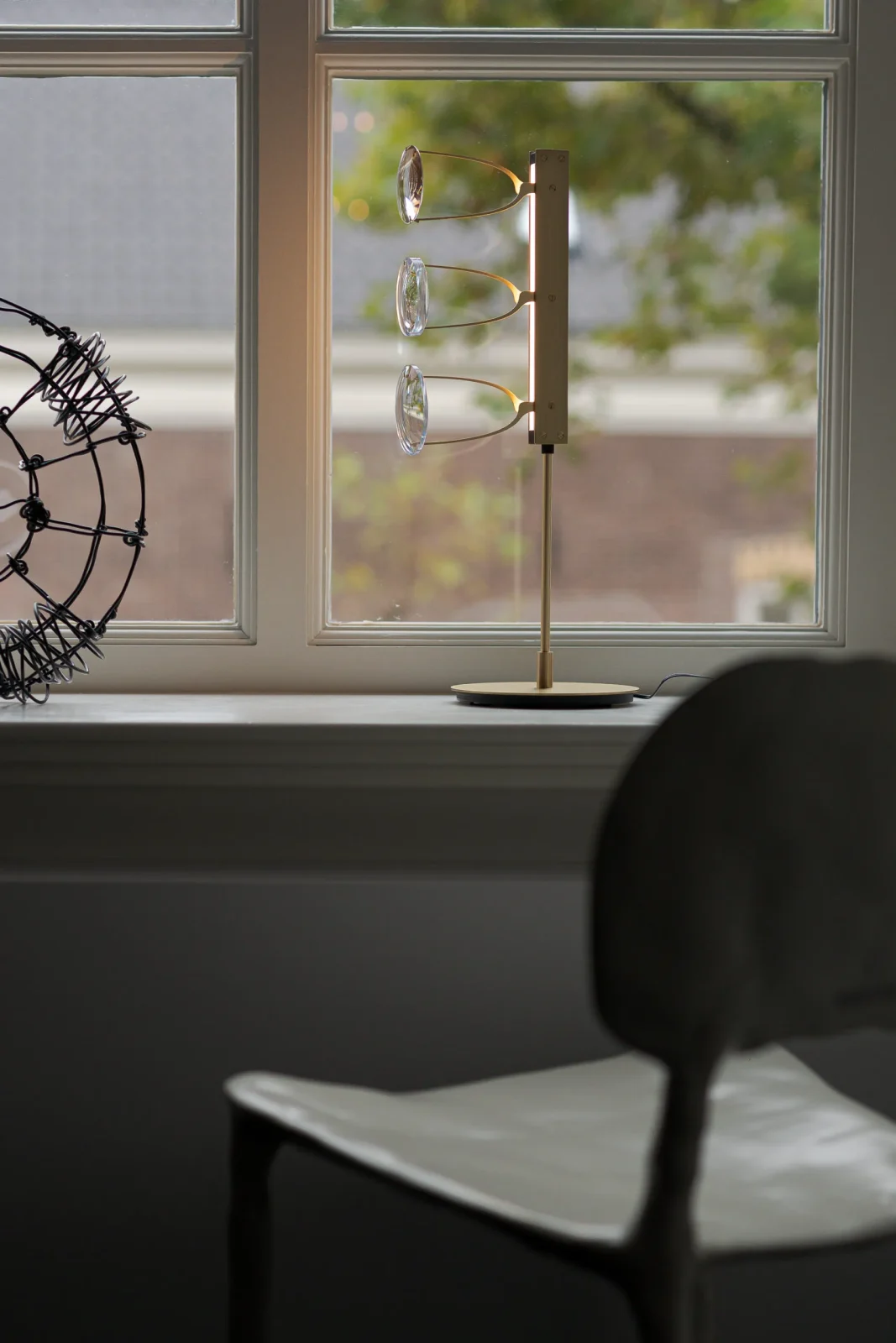 Lens Luminaire Table Lamp in Brass — 2