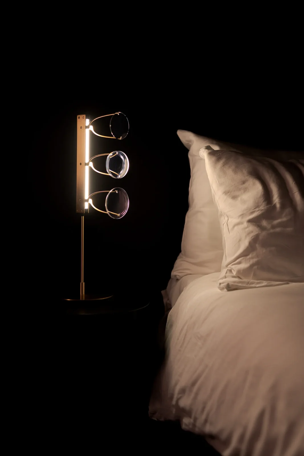 Lens Luminaire Table Lamp in Brass — 5
