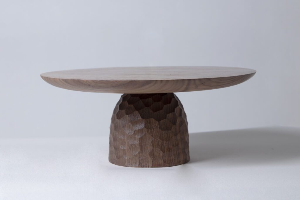 "Hammer and Chisel I" Wooden Cake Stand — 12