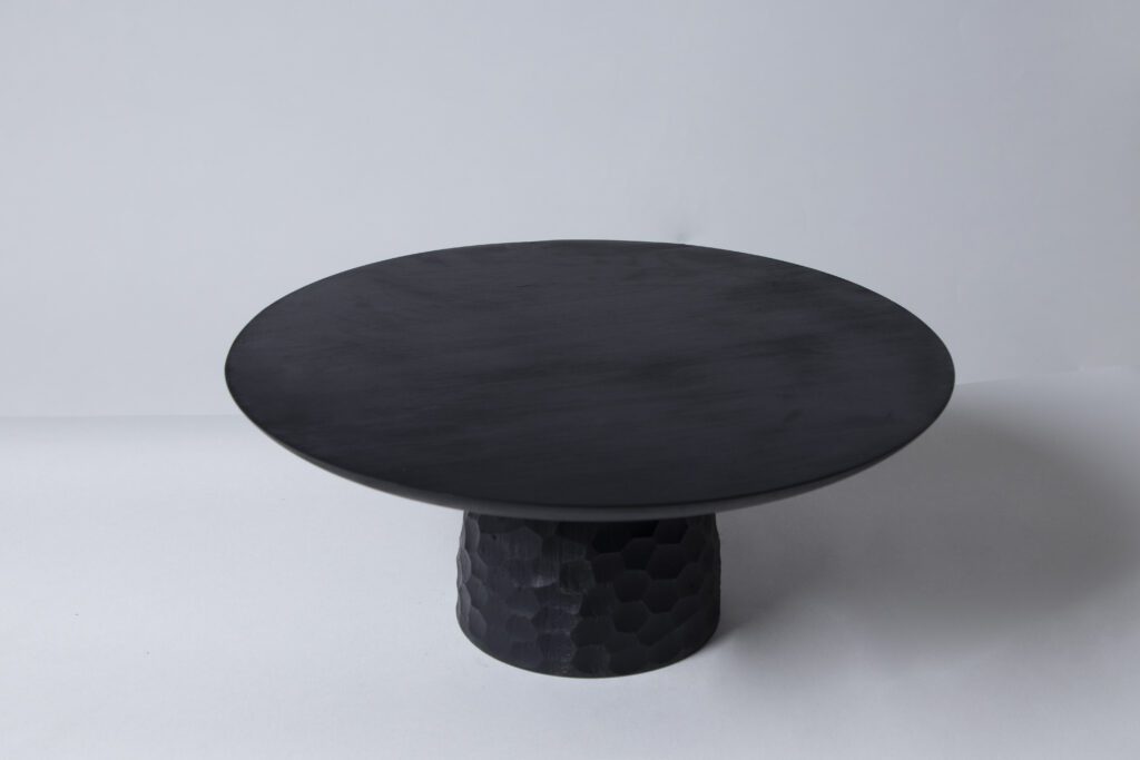 "Hammer and Chisel I" Wooden Cake Stand — 4