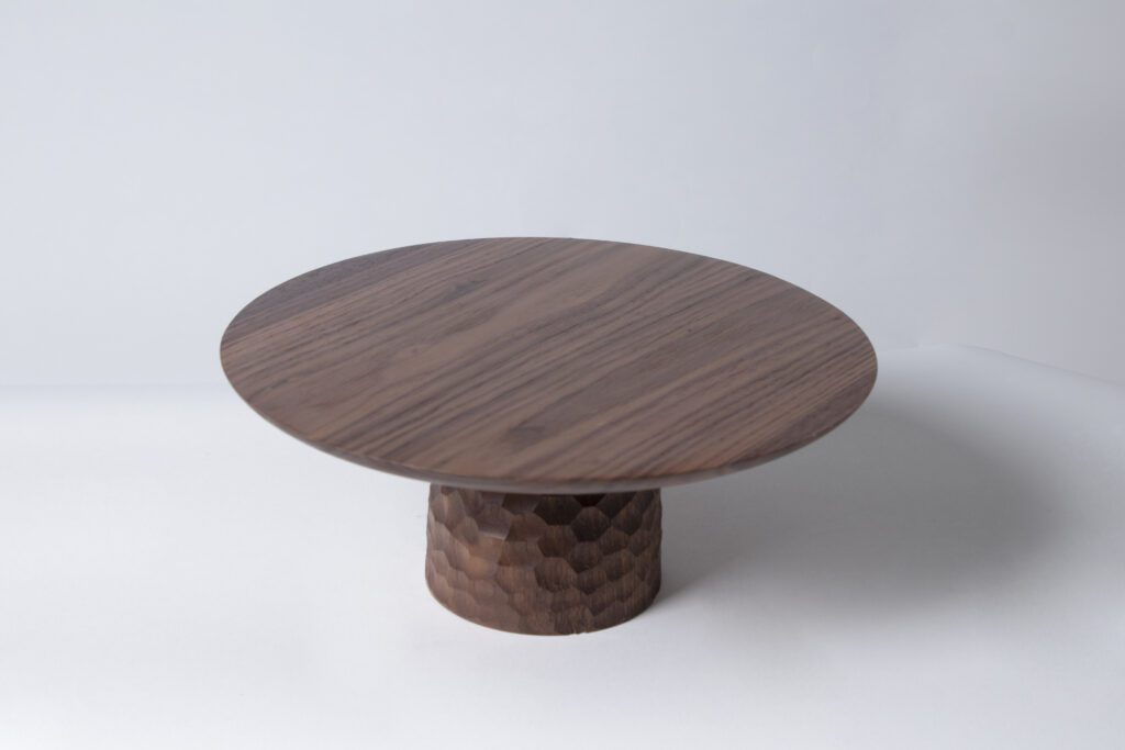 "Hammer and Chisel I" Wooden Cake Stand — 9