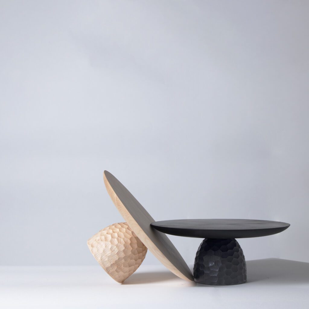 "Hammer and Chisel I" Wooden Cake Stand — 5