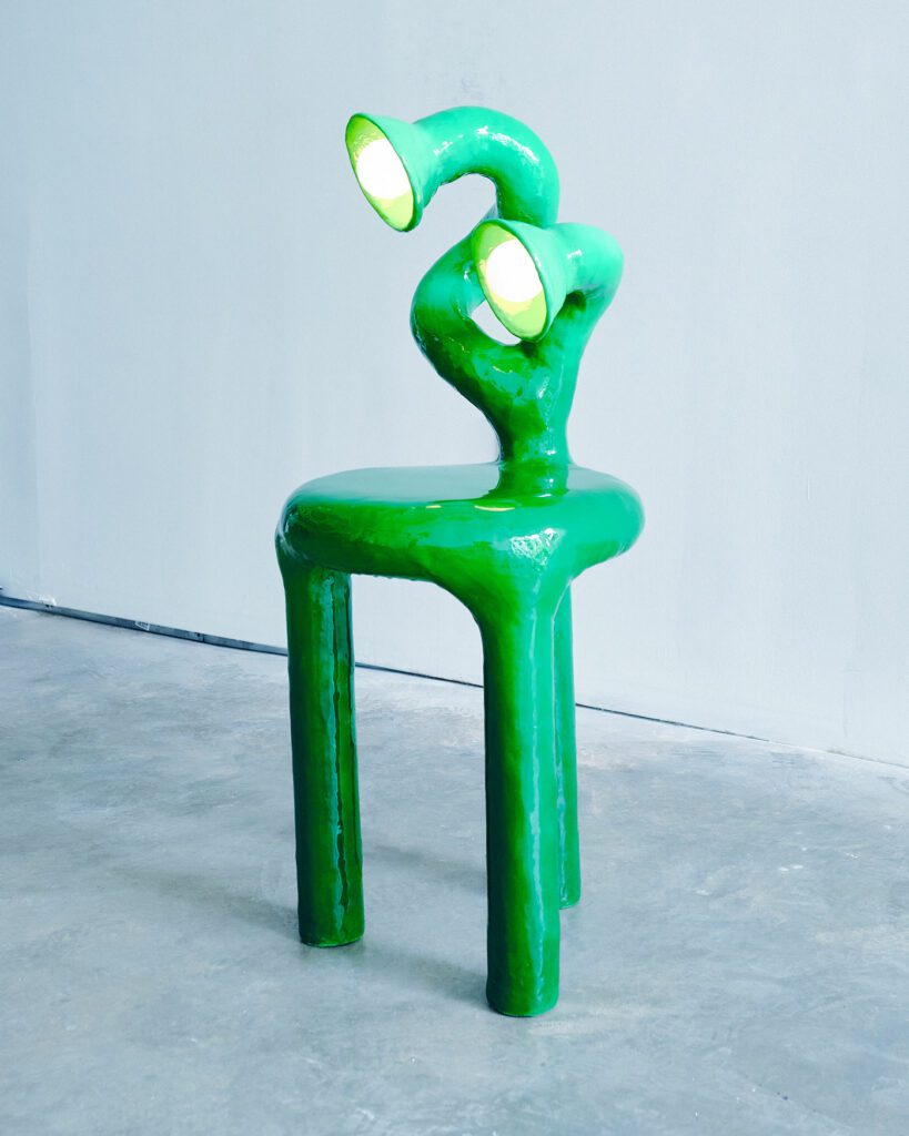 Two-headed Lamp Side Table — 2