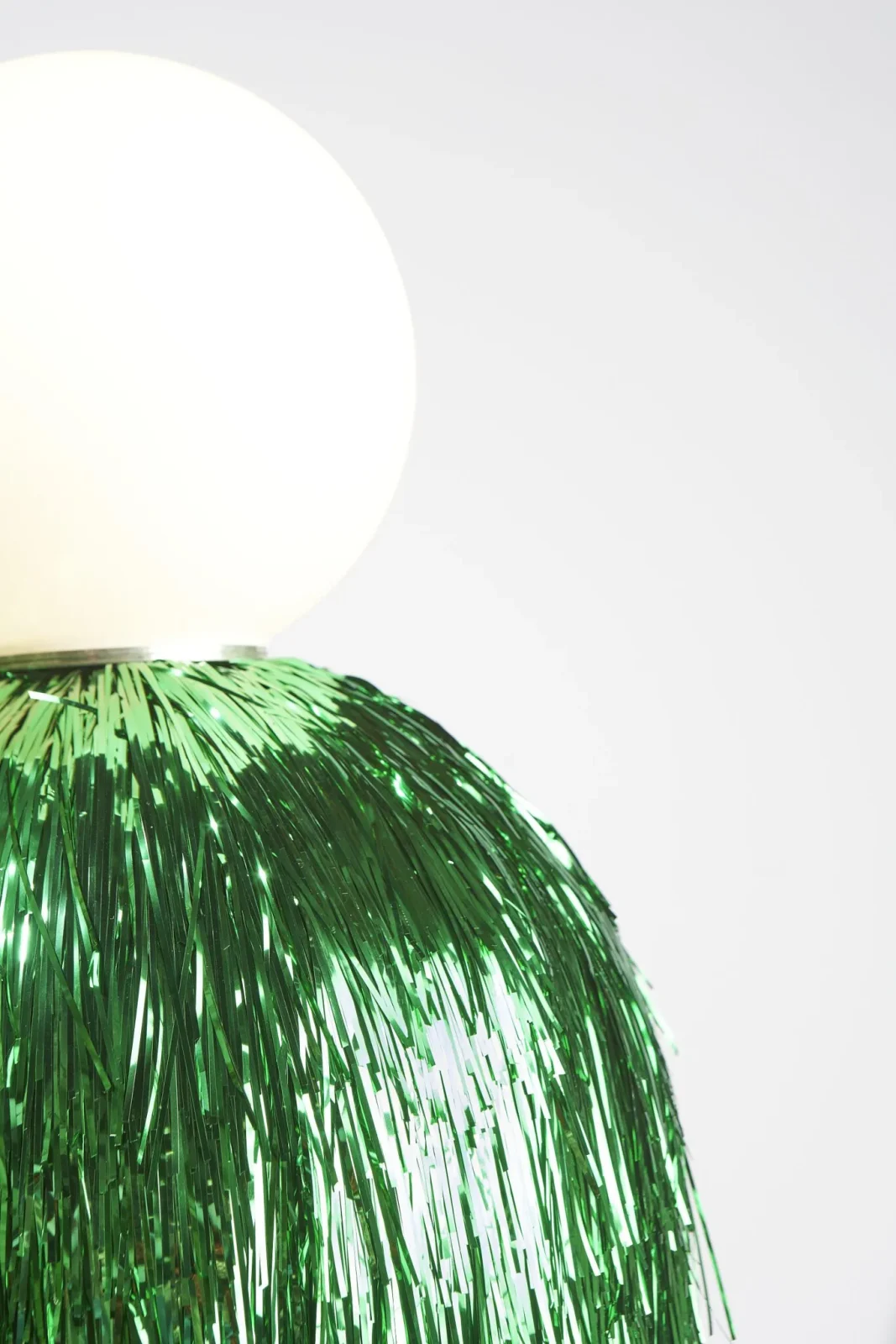 Baile Medium Floor Lamp in Metallic Tape and Glass — 3