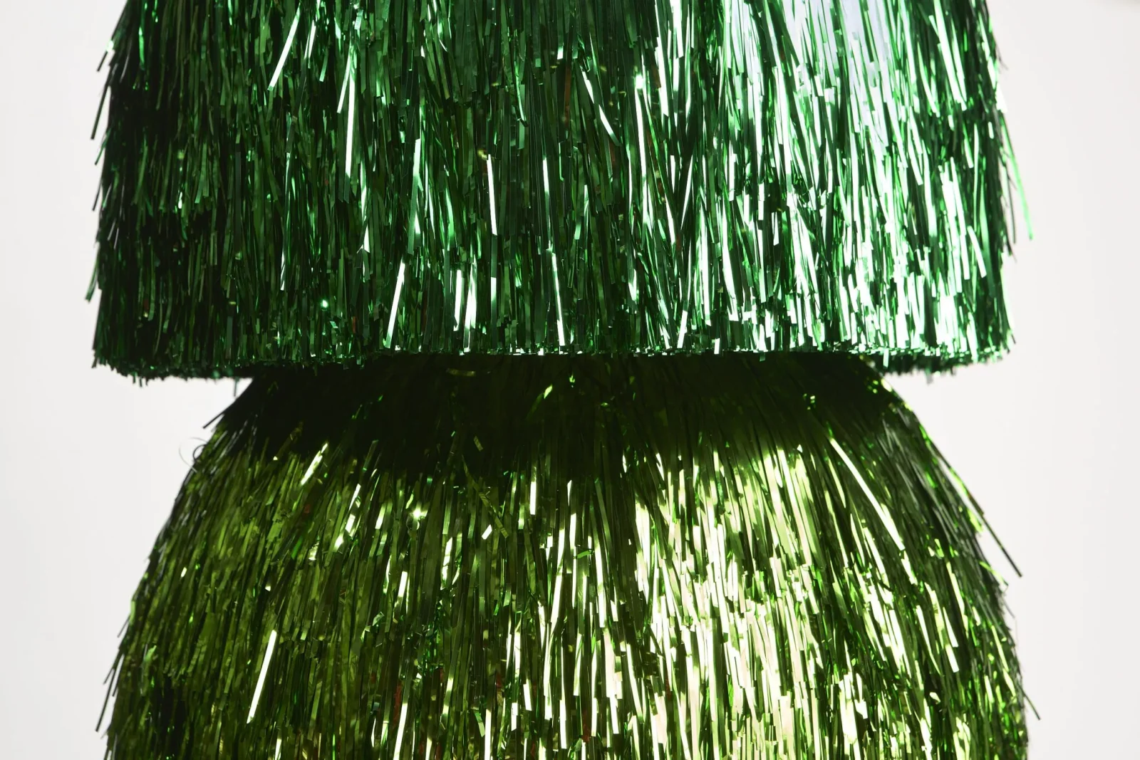 Baile Medium Floor Lamp in Metallic Tape and Glass — 5