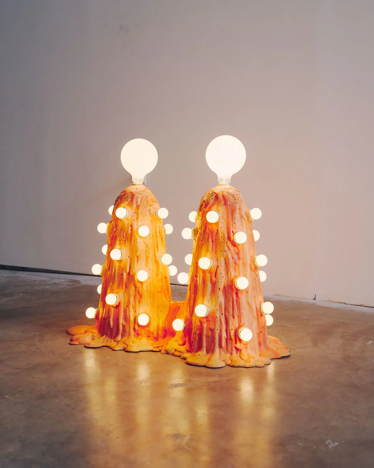 Siamese Orange Foam Lamp — 2