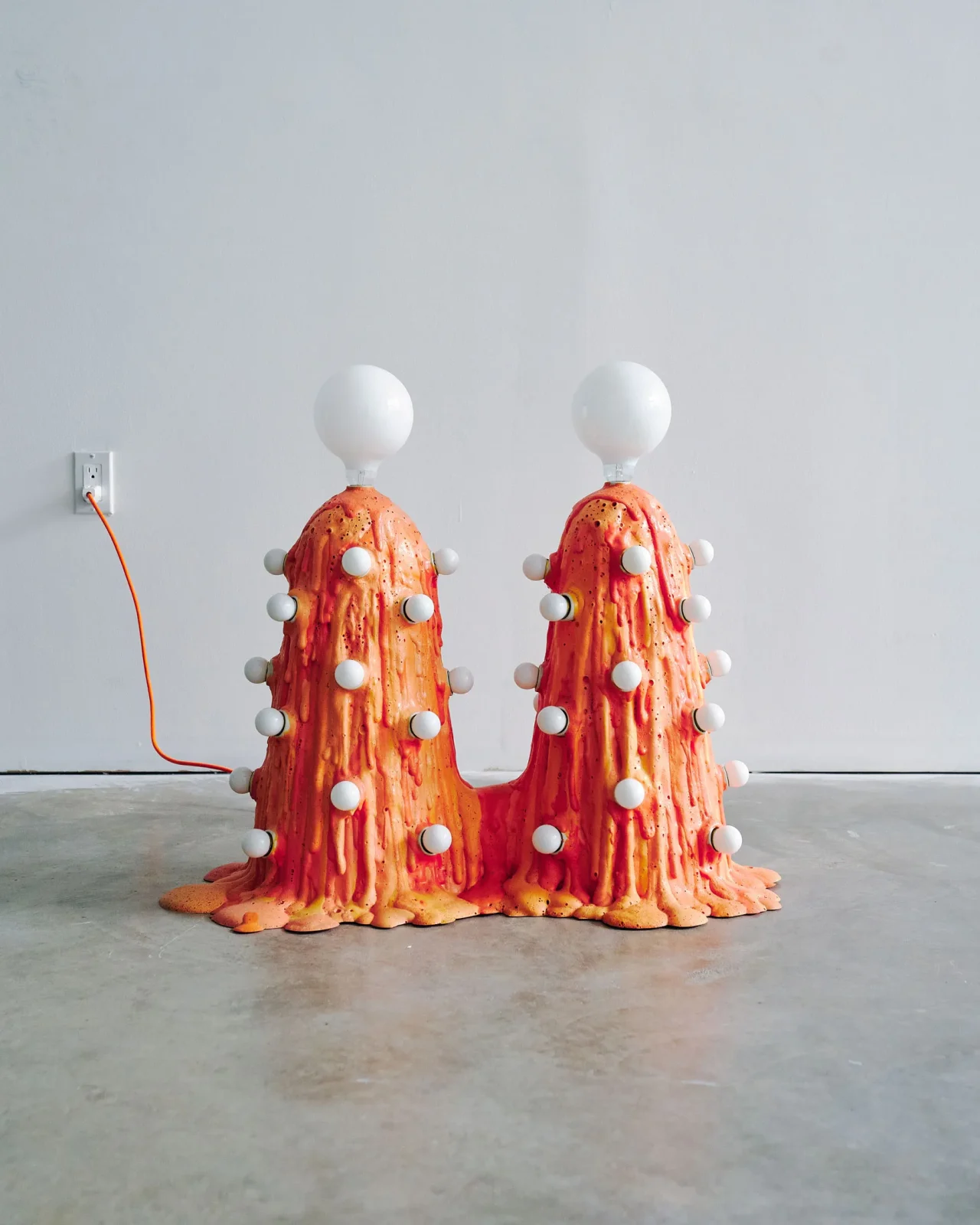 Siamese Orange Foam Lamp — 3