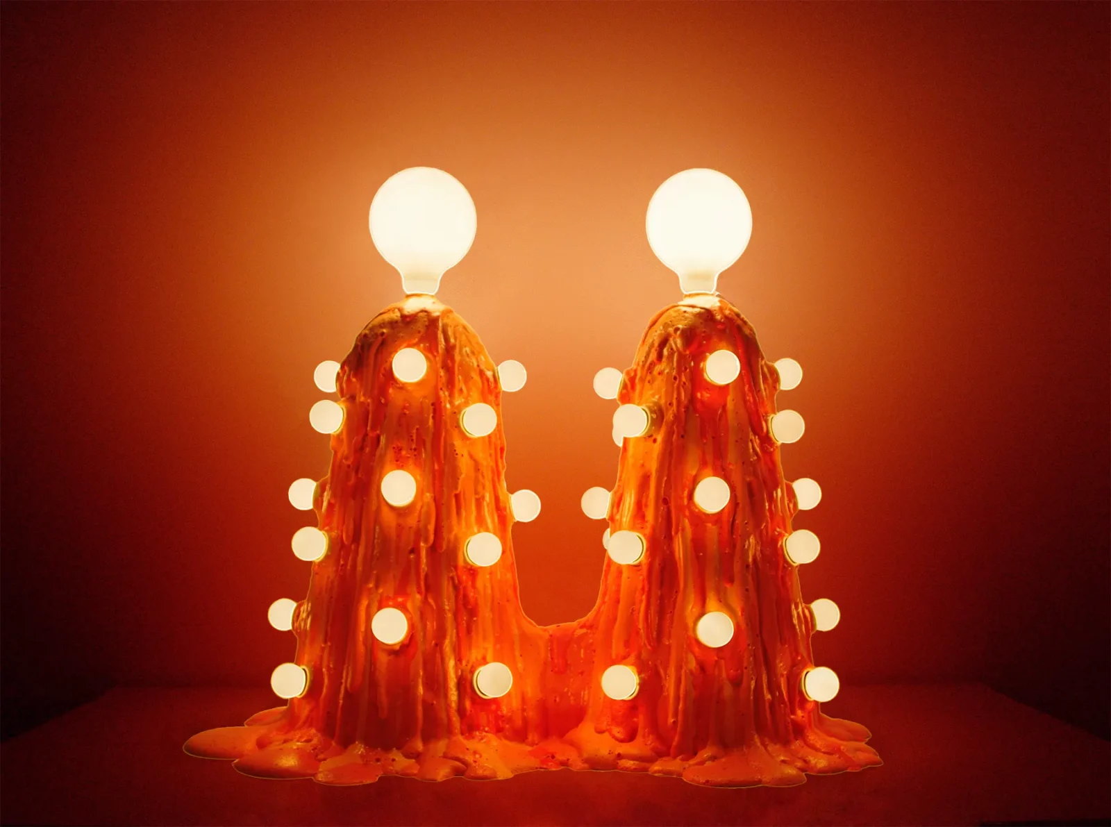 Siamese Orange Foam Lamp — 5