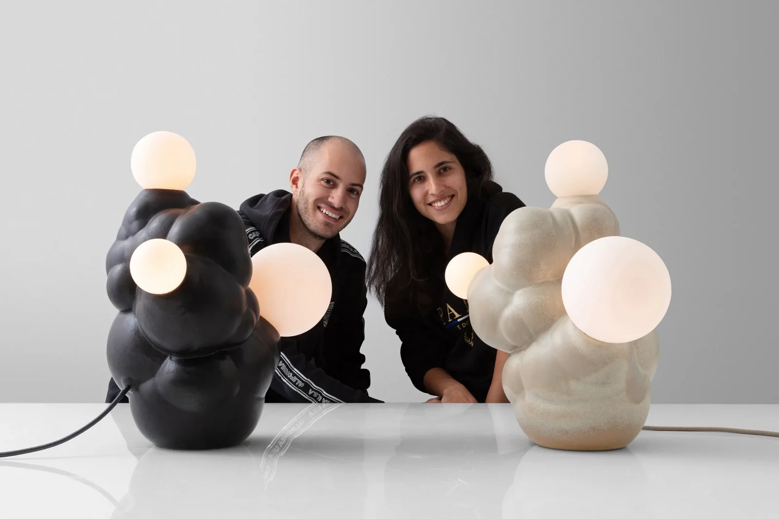 Botryoidal Table Lamp in Ceramic — 3