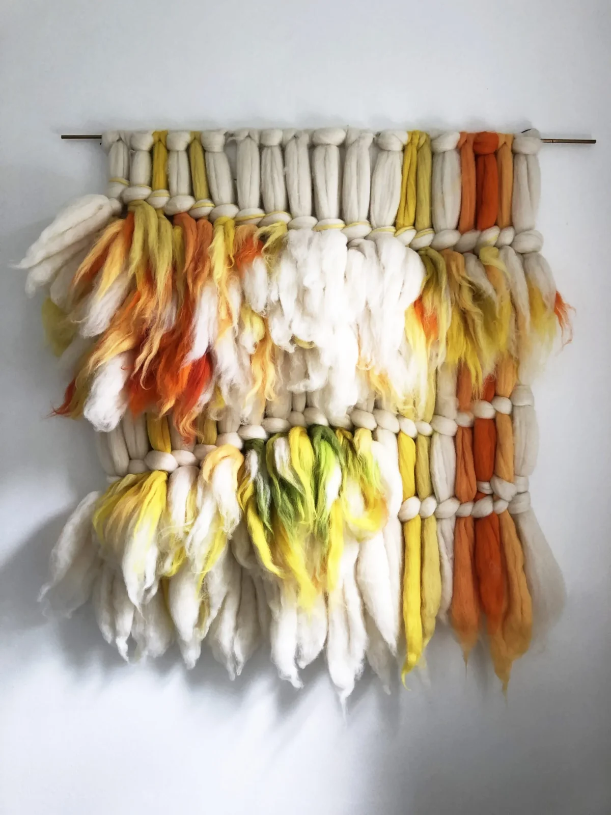 'Woolwalls' in Sustainable Wool - Neon Yellow, Orange and Green — 4