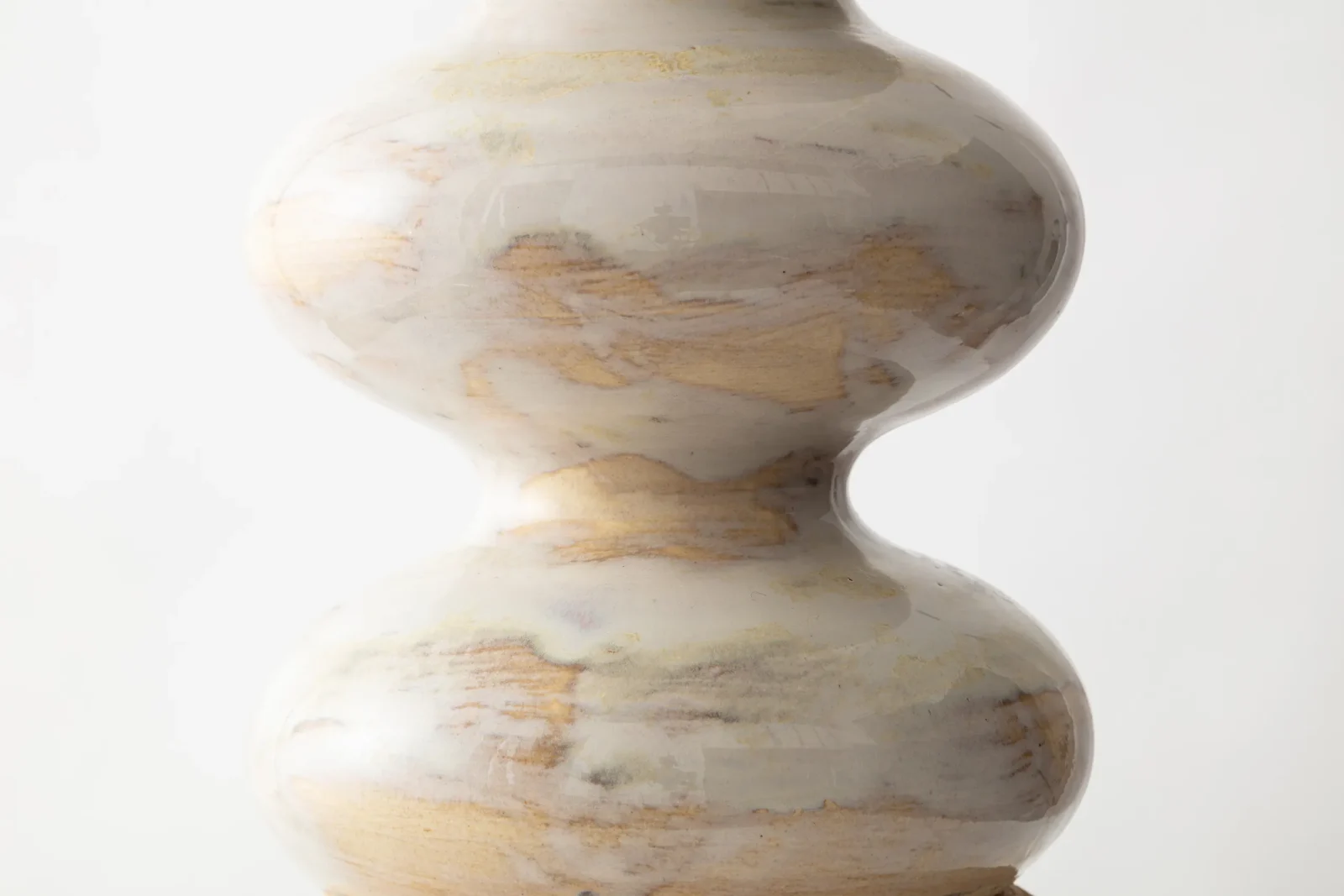 Wave Form Slumped Table Lamp in Ceramic — 4
