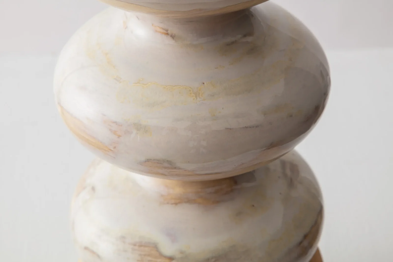 Wave Form Slumped Table Lamp in Ceramic — 5