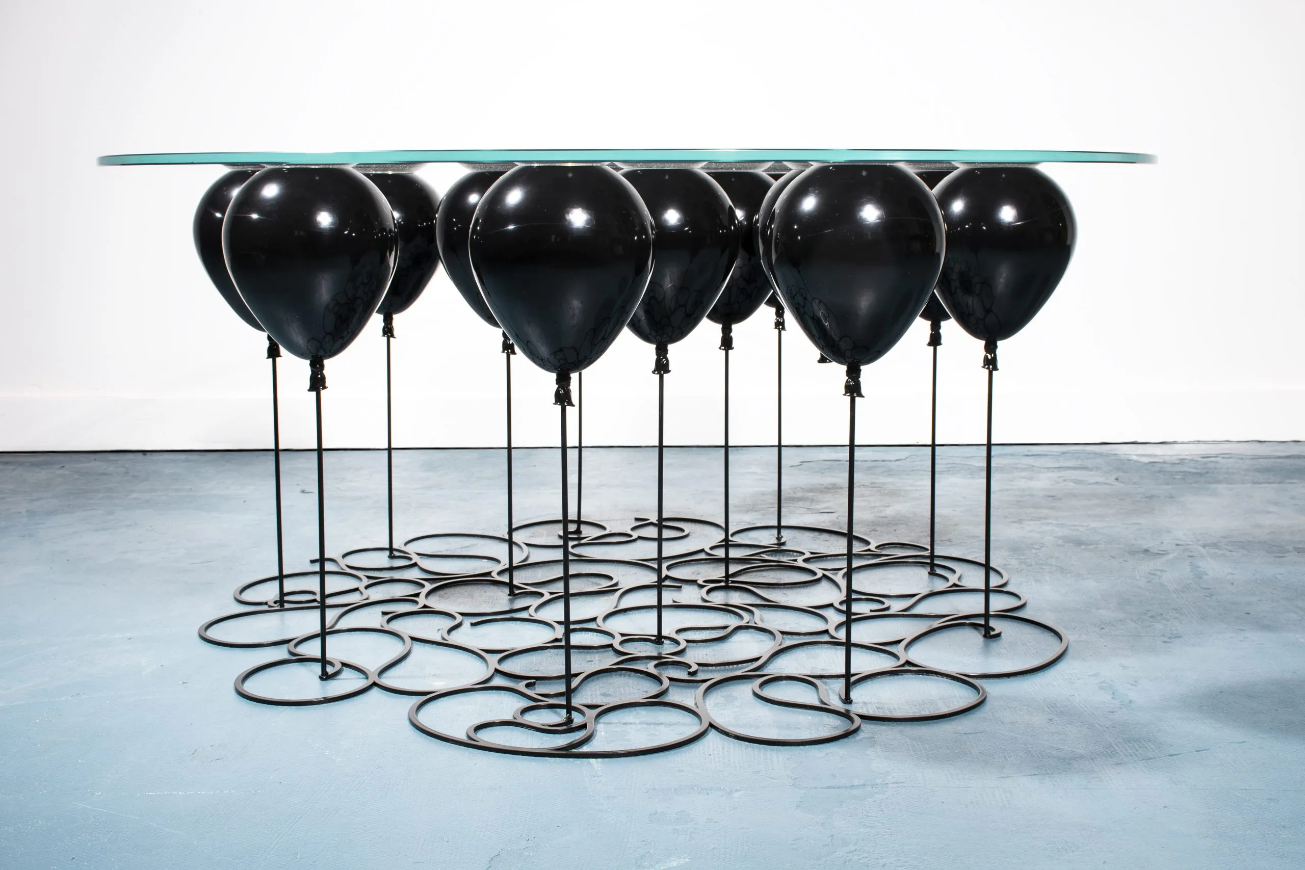 Up! Balloon Coffee Metal Tables , Black Edition by Duffy London Ltd