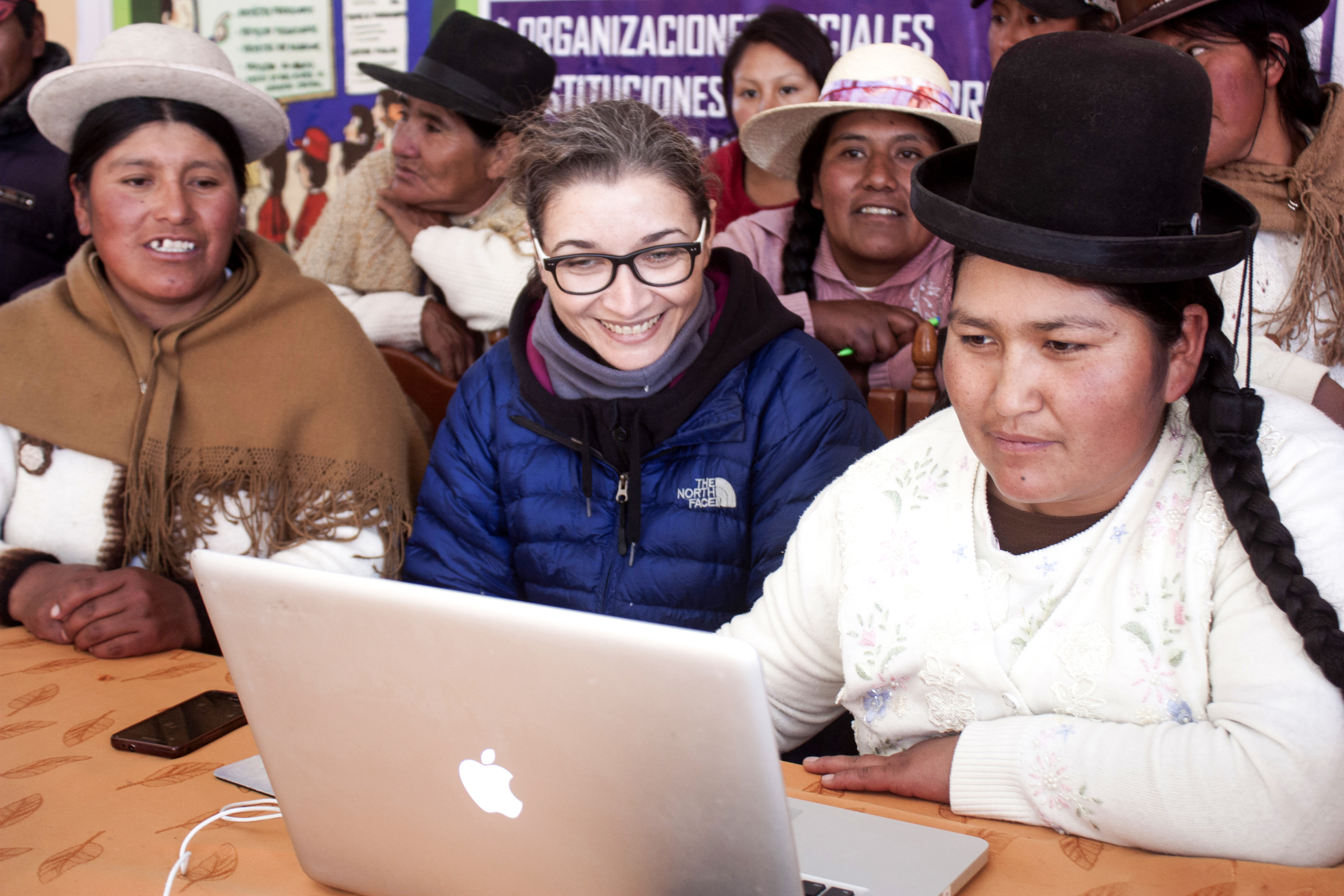 The initiative provides the Peruvian artisans with laptops, allowing for inclusive design