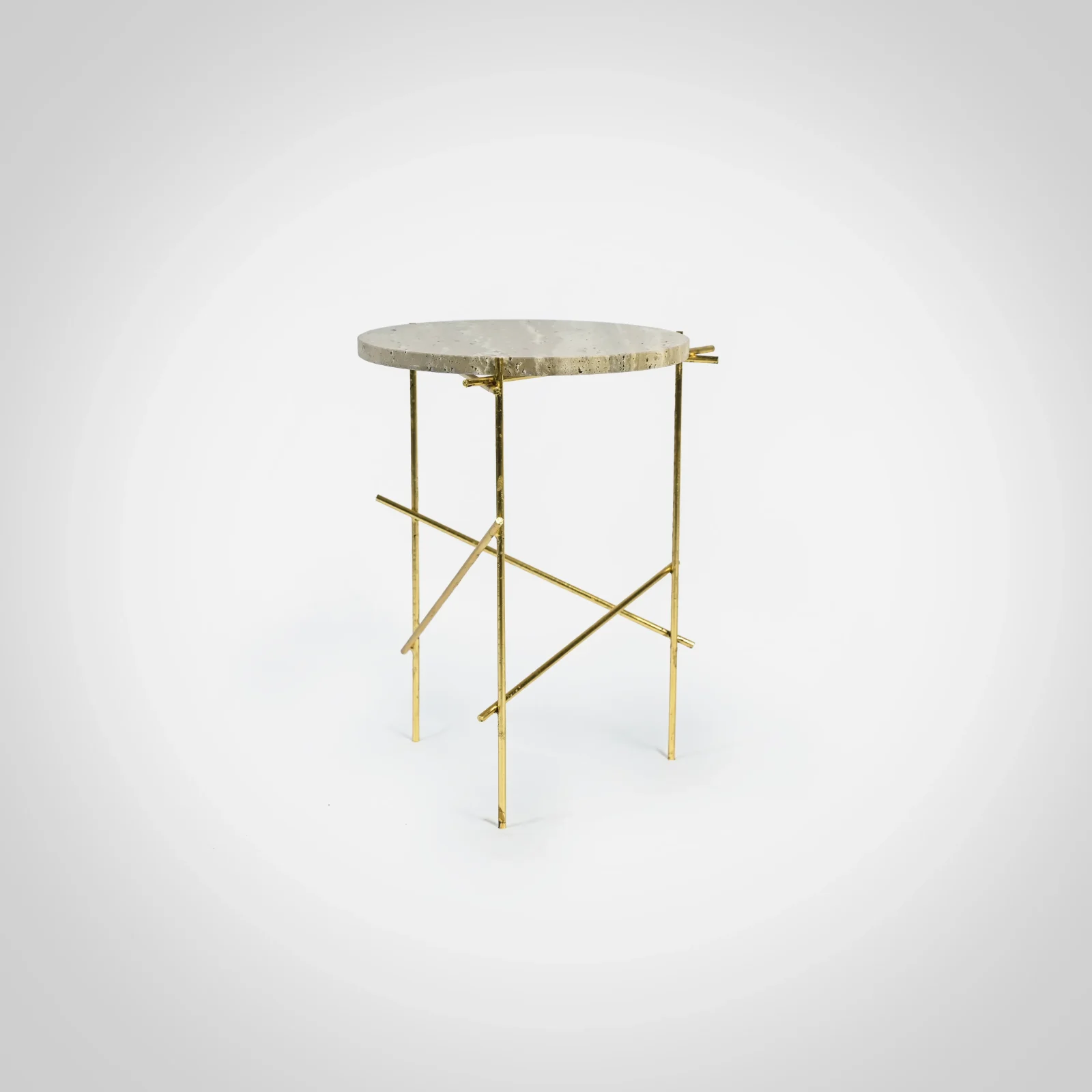 The Stilts - Travertine Coffee Table Set — 3