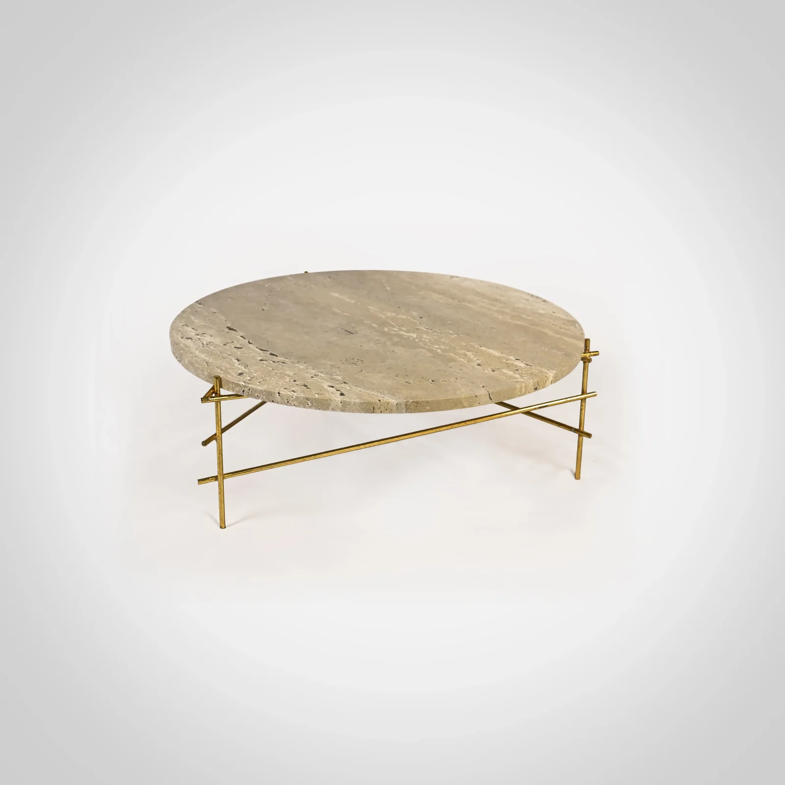 The Stilts - Travertine Coffee Table Set — 4