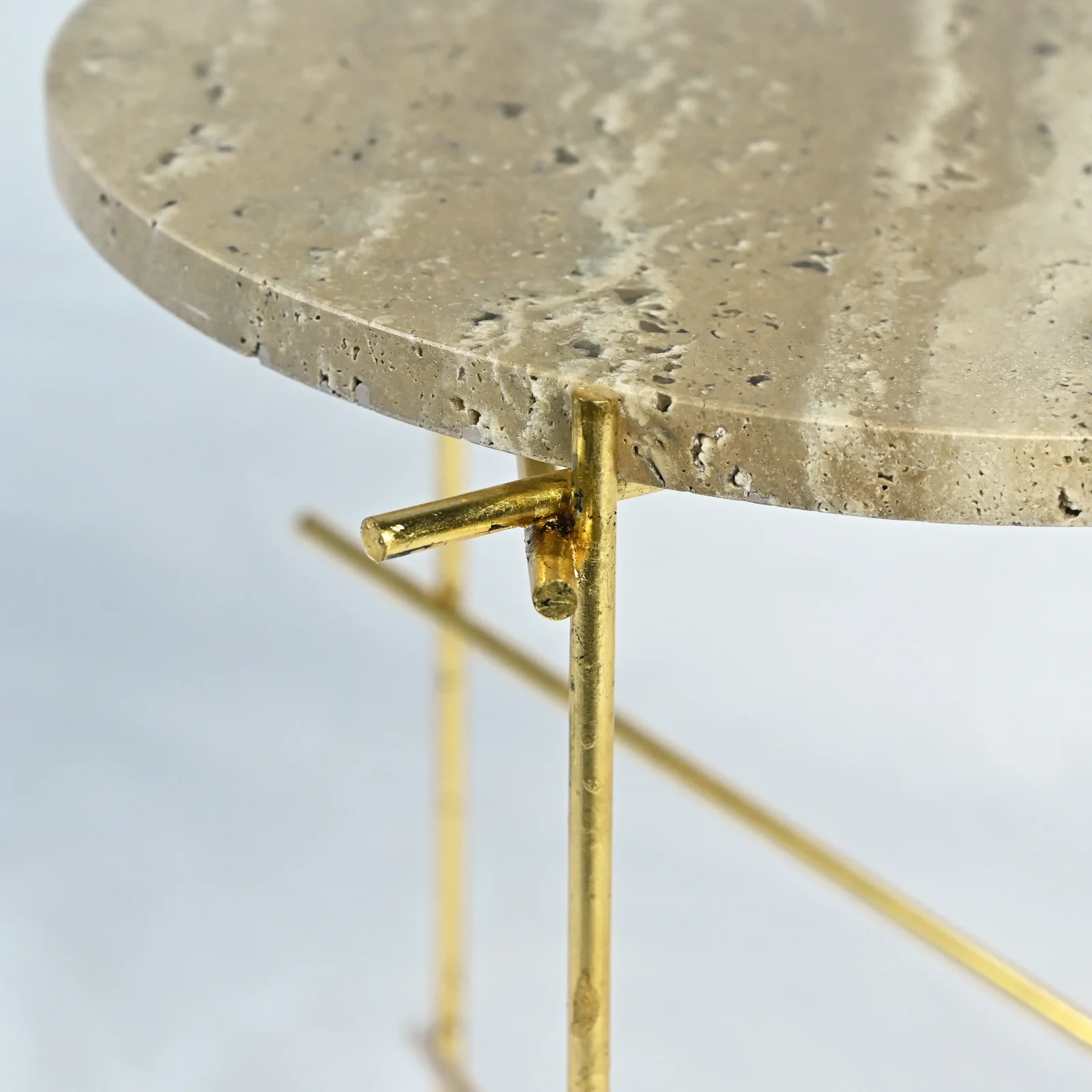 The Stilts - Travertine Coffee Table Set — 8