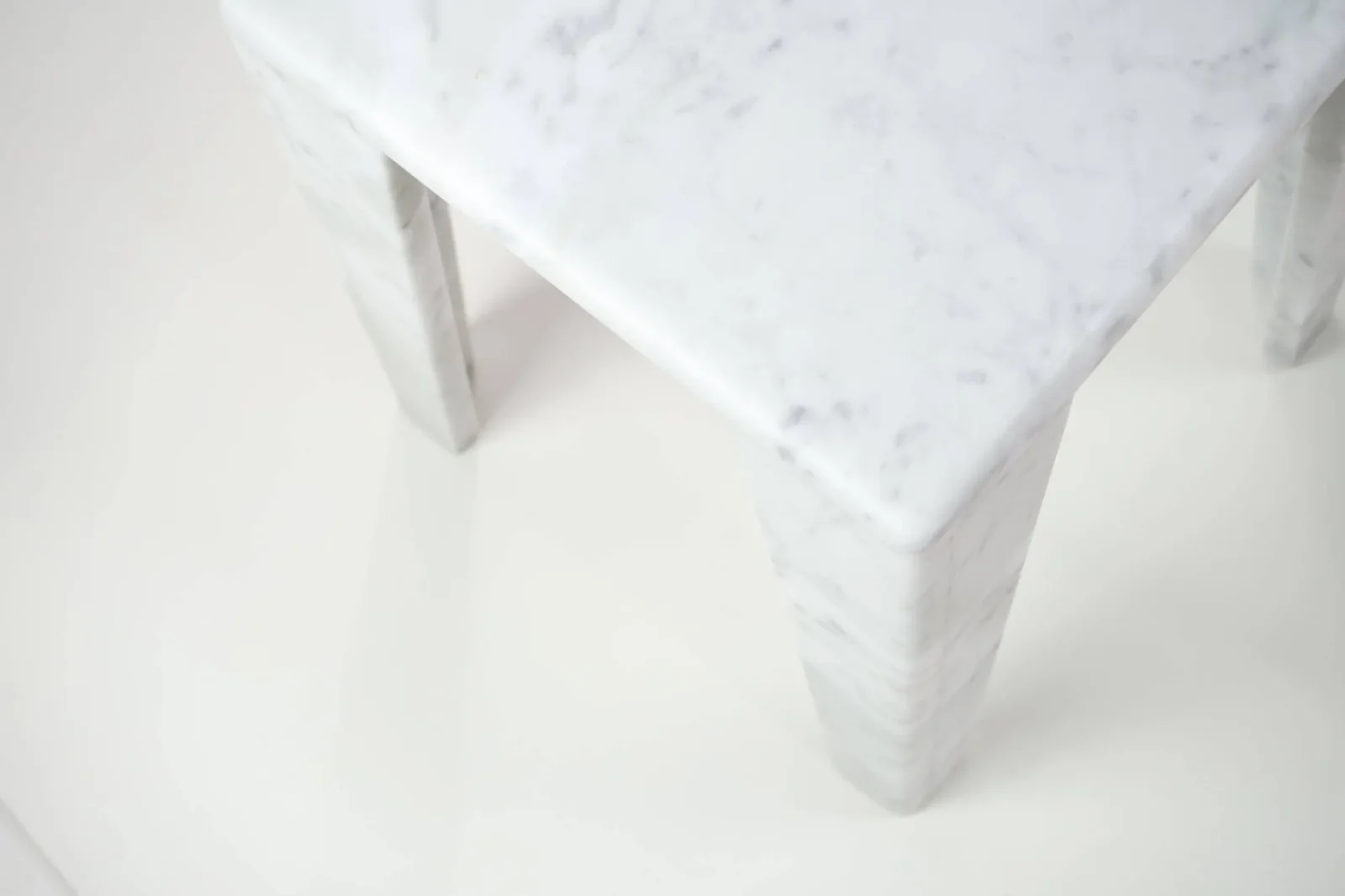 ChunkY01 - Carrara Marble Side Table — 2