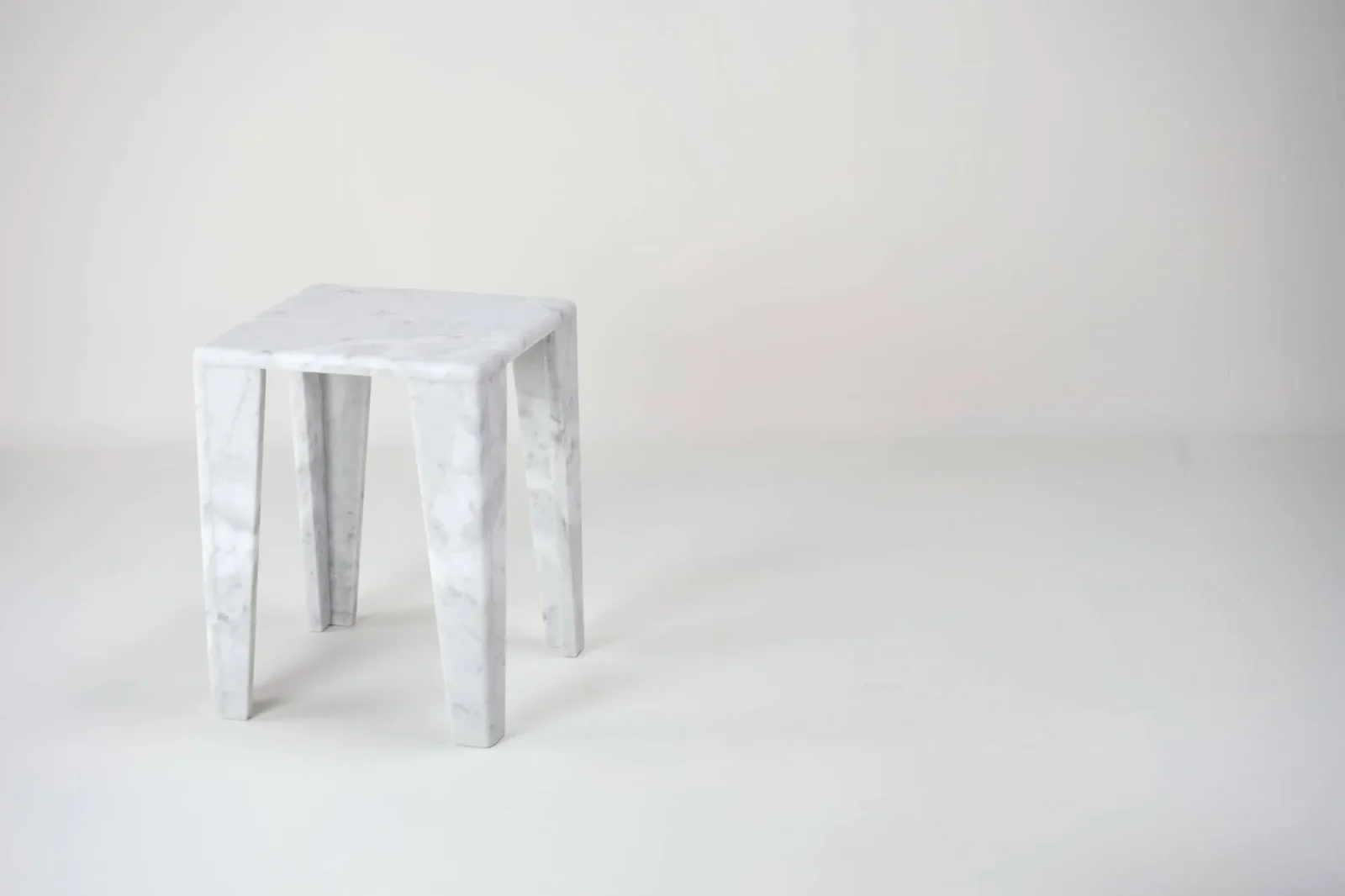 ChunkY01 - Carrara Marble Side Table — 4