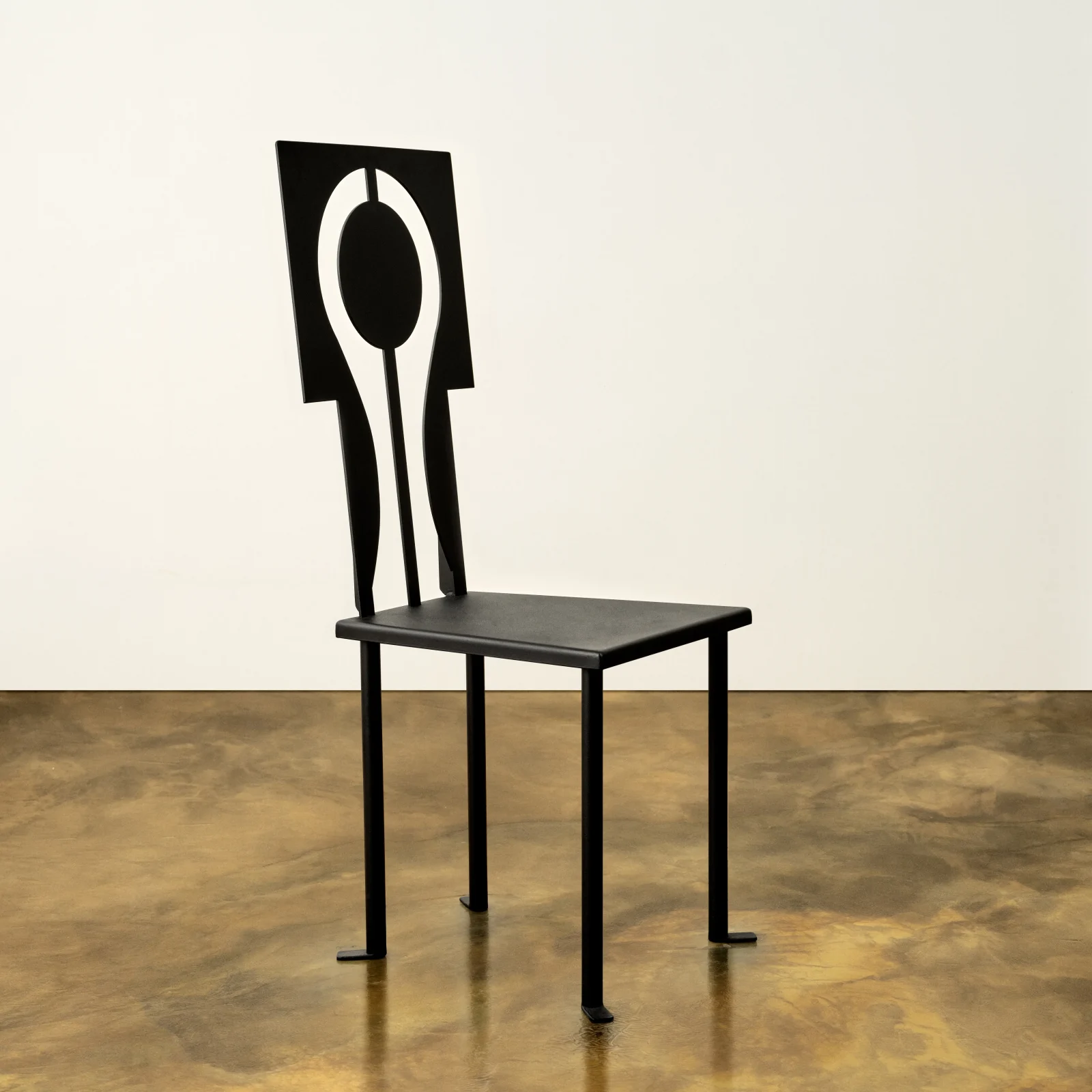 Luna Chair In Iron And Black Powder Coat — 2