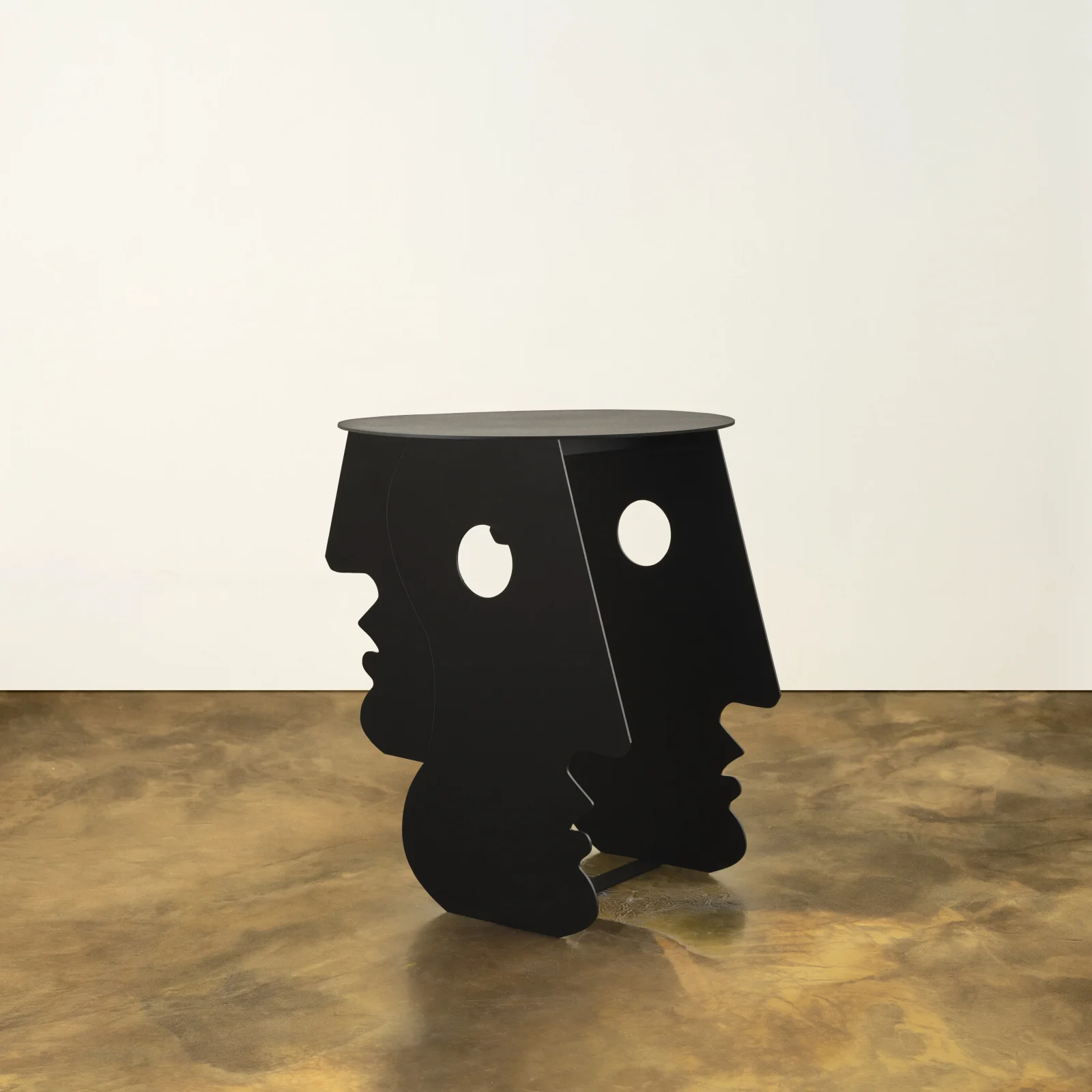 Lucia Side Table in Black Powder Coat — 2