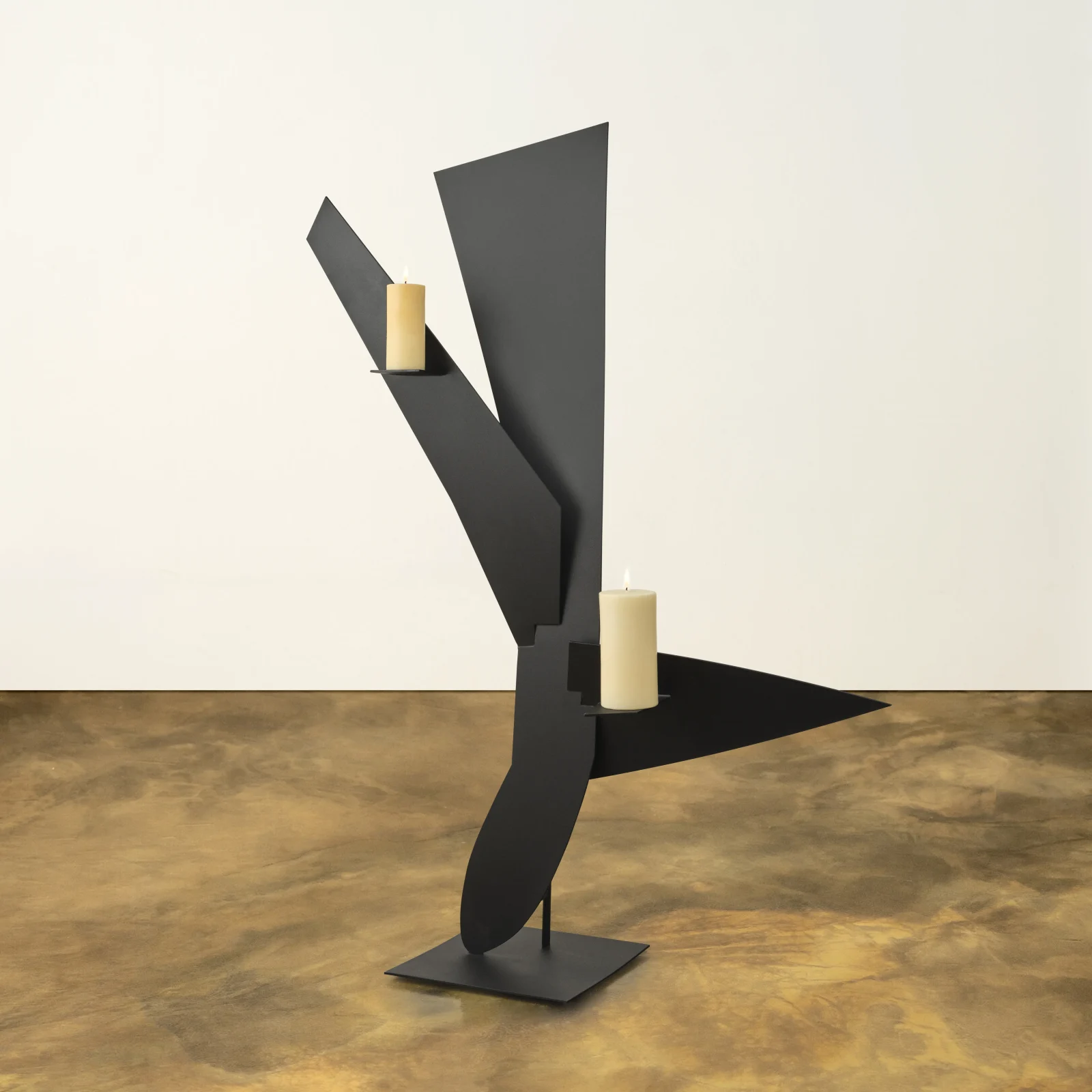 Bird Candleholder in Black Powder Coat — 2