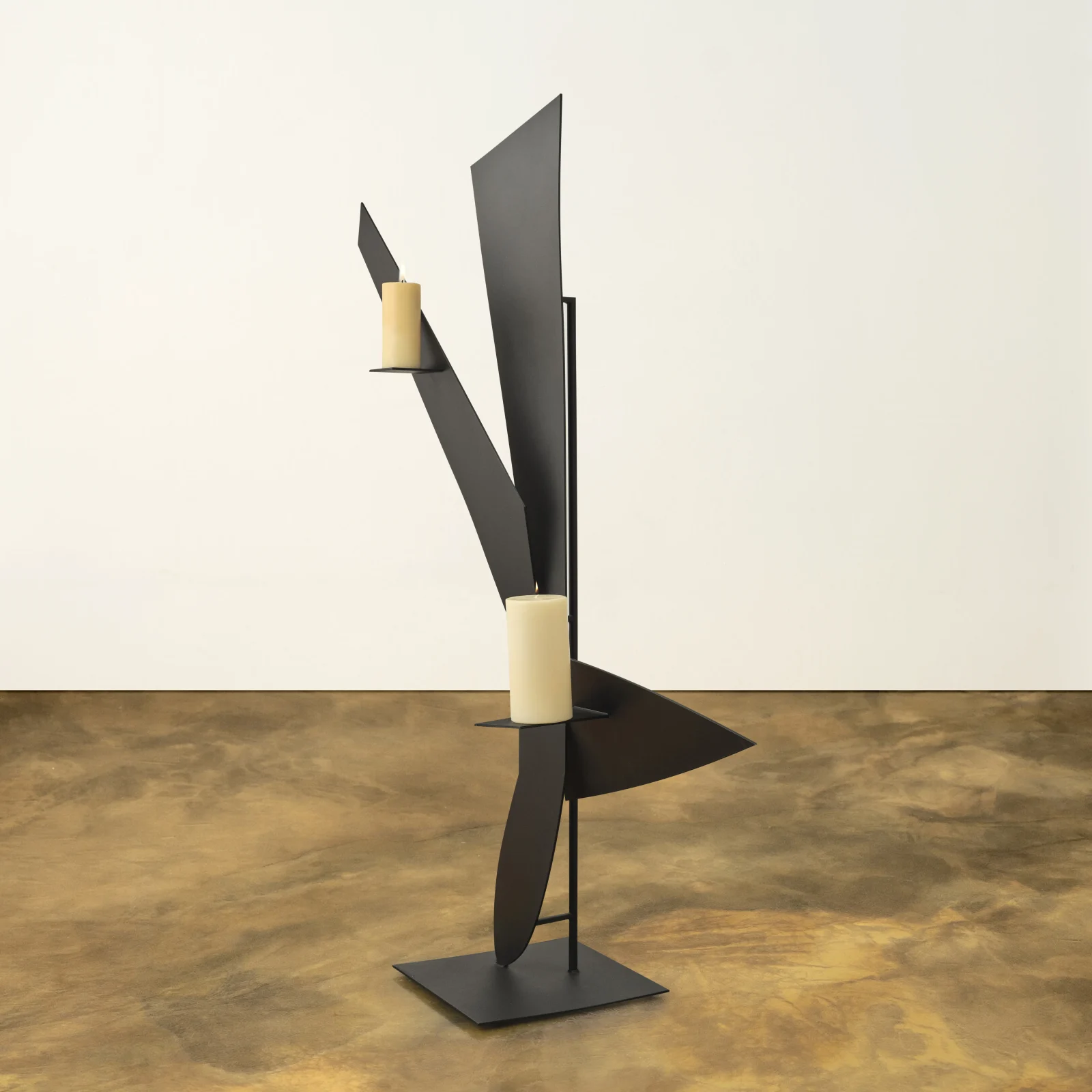 Bird Candleholder in Black Powder Coat — 3
