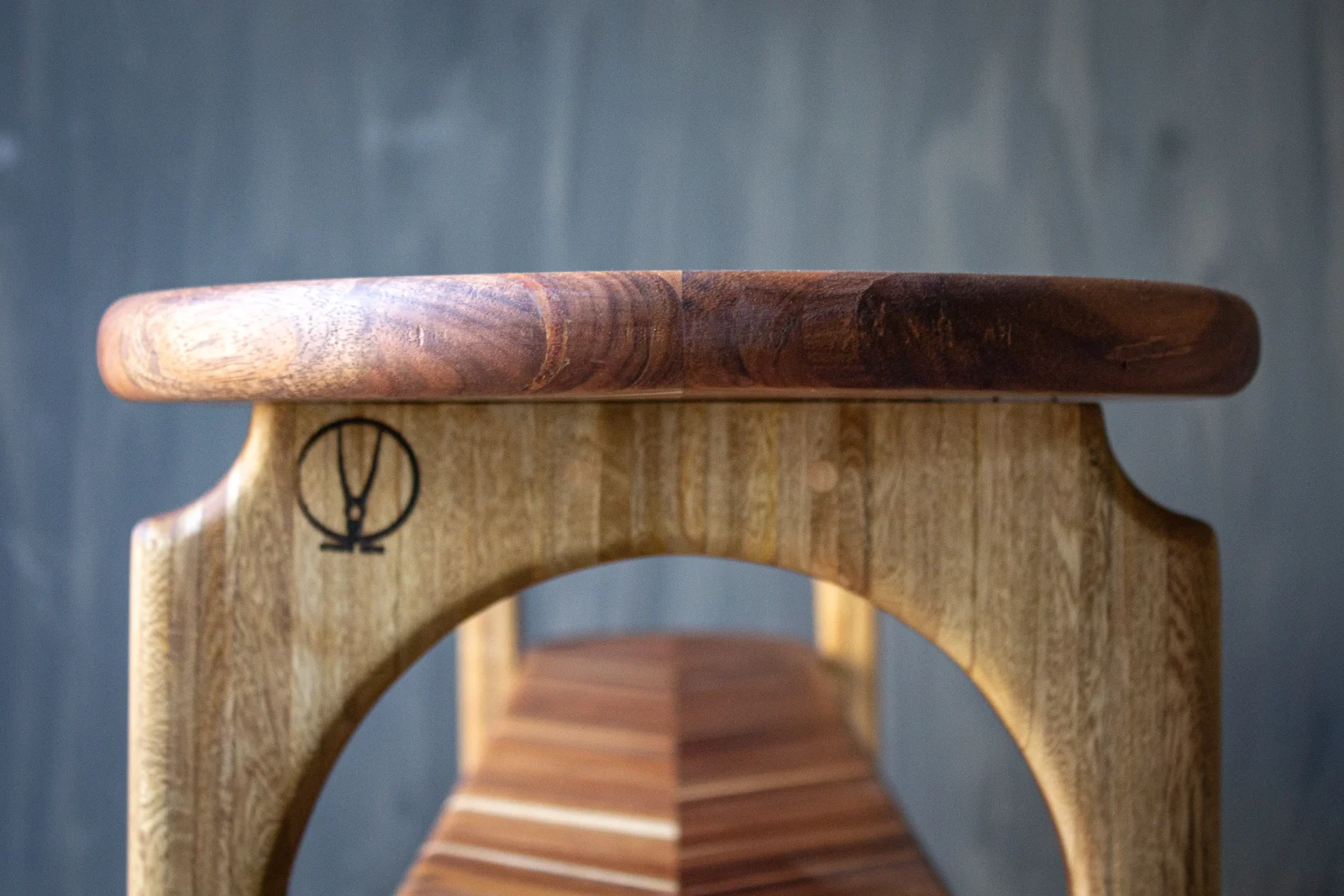 Tzalam and Roble Scrap Wood Console Table — 14