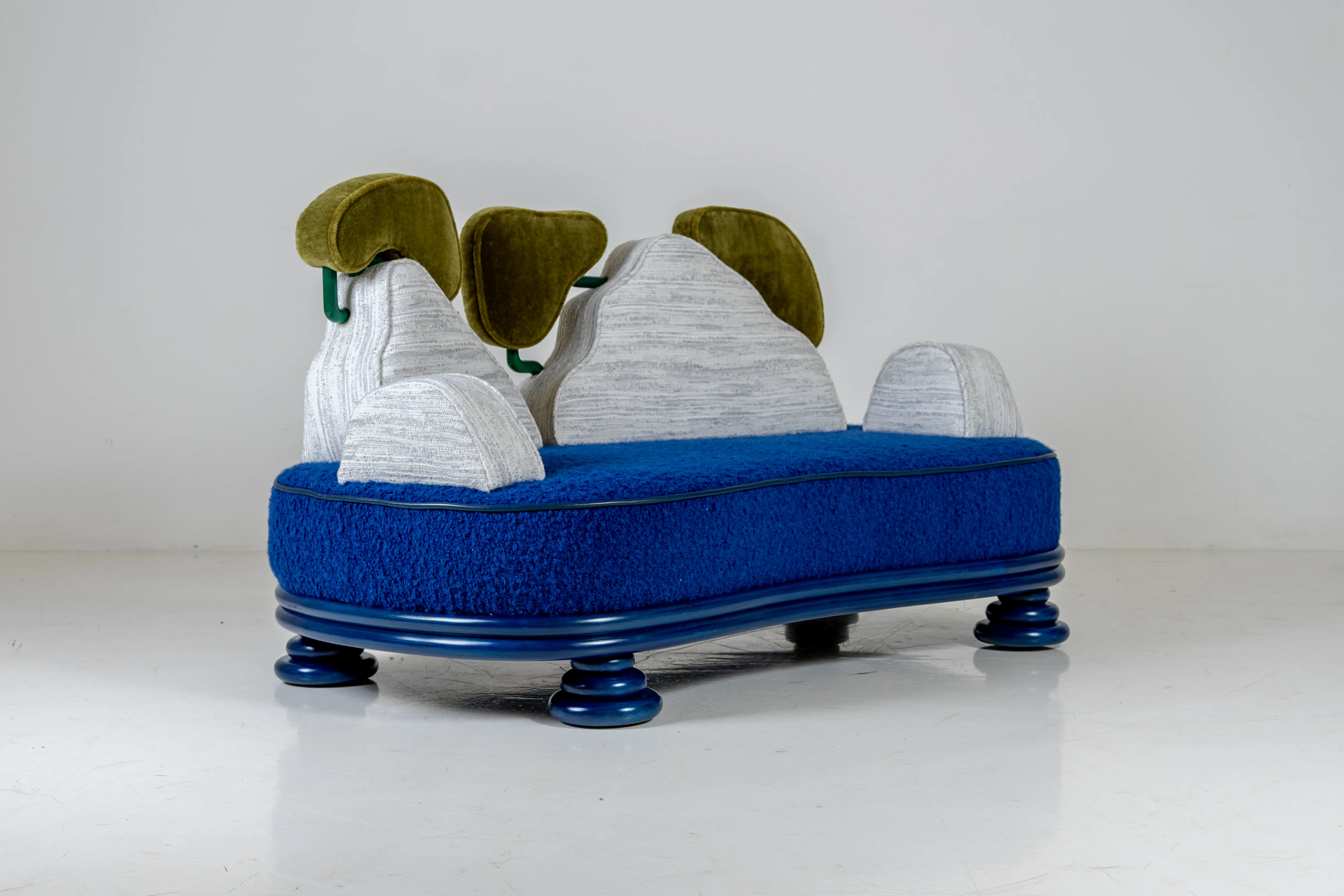 Radical Canapé des Calanques settee inspired by côte d'azur landscape.