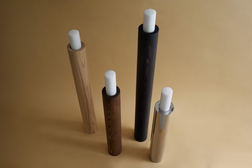J D | Solid Ashwood Floor Candleholder — 5