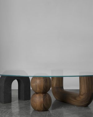 Rosedal Lava Stone Coffe Table
