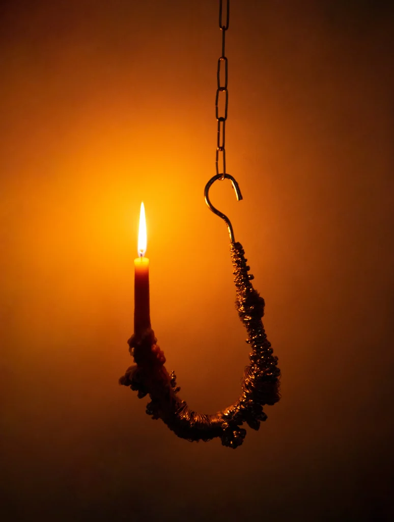 Fisherman Hook Candle Holder — 2