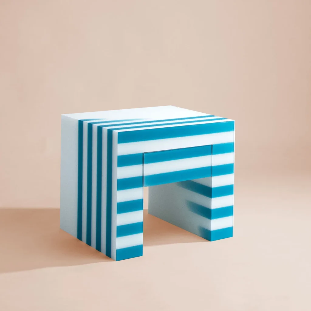 “haidar” Bedside Table And Stool
by Adrian Cruz