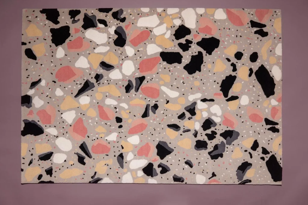 Venezia hand-knotted Tibetan wool rug by Sergio Mannino