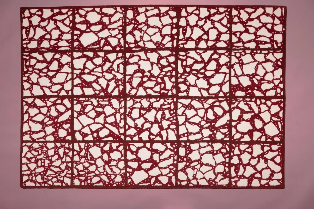 Ravenna hand-knotted Tibetan wool rug by Sergio Mannino