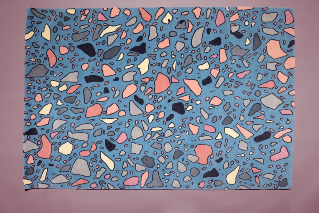 Mondello hand-knotted Tibetan wool rug by Sergio Mannino