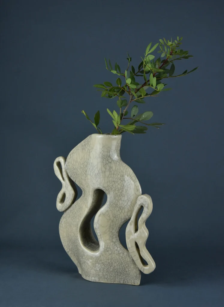 Eared - Waterproof Ceramic Vase — 3