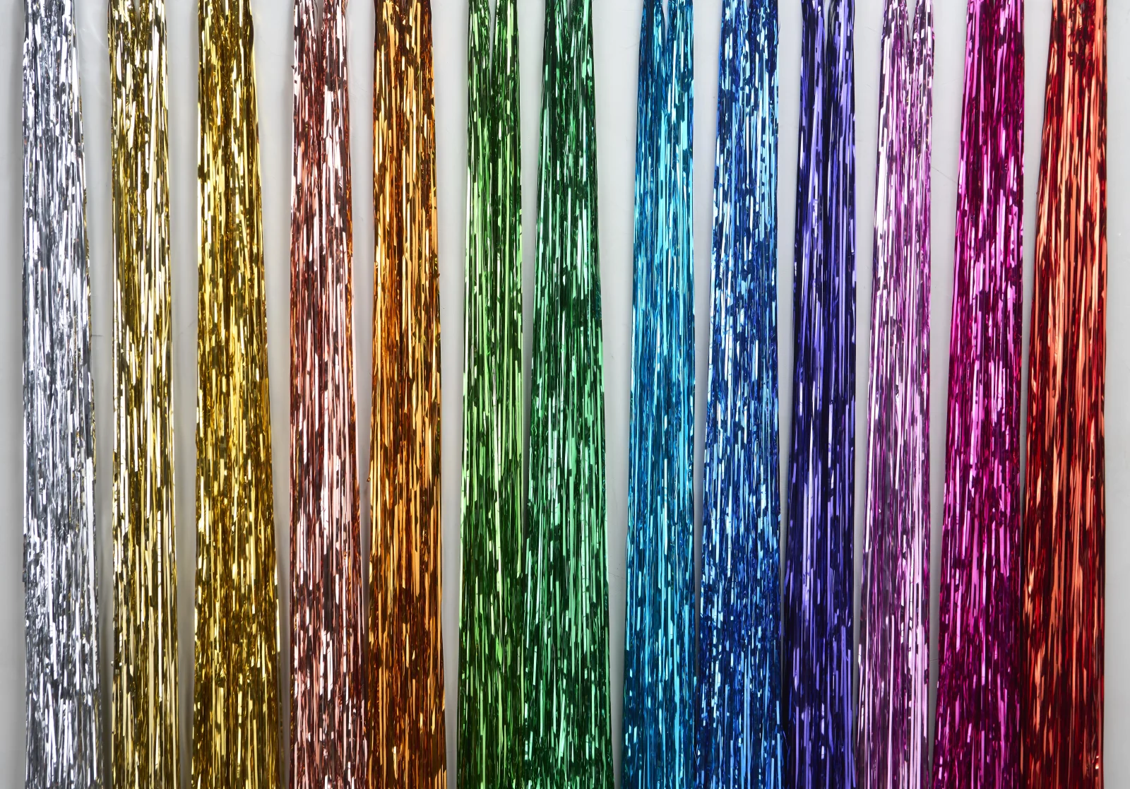 Baile Medium Floor Lamp in Metallic Tape and Glass — 8
