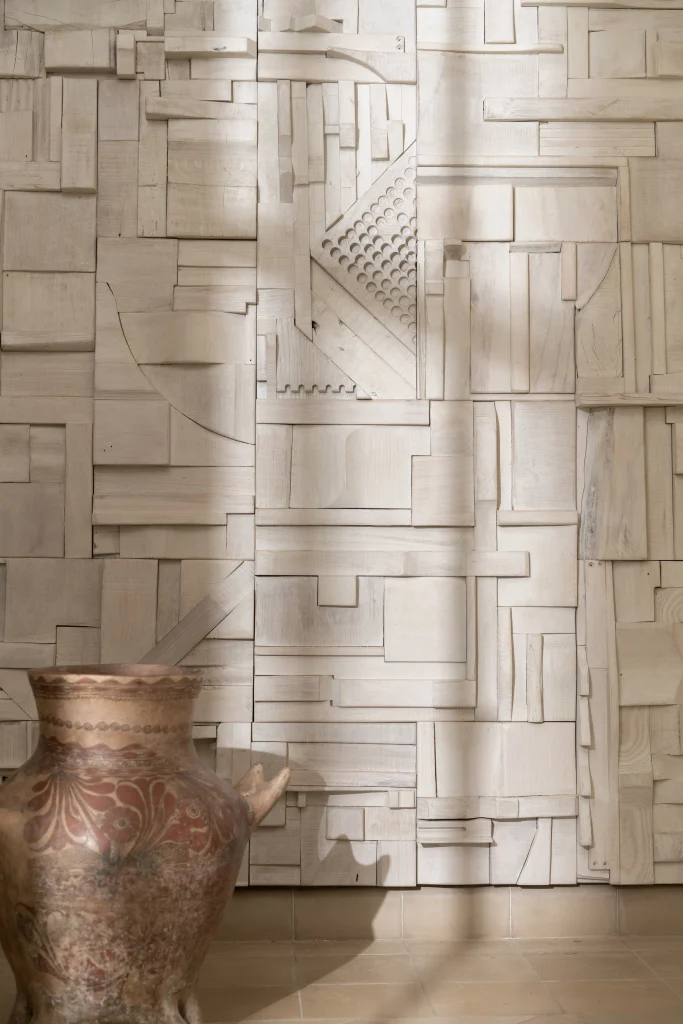 Randomly Composed Collage Tile: Hardwood — 13