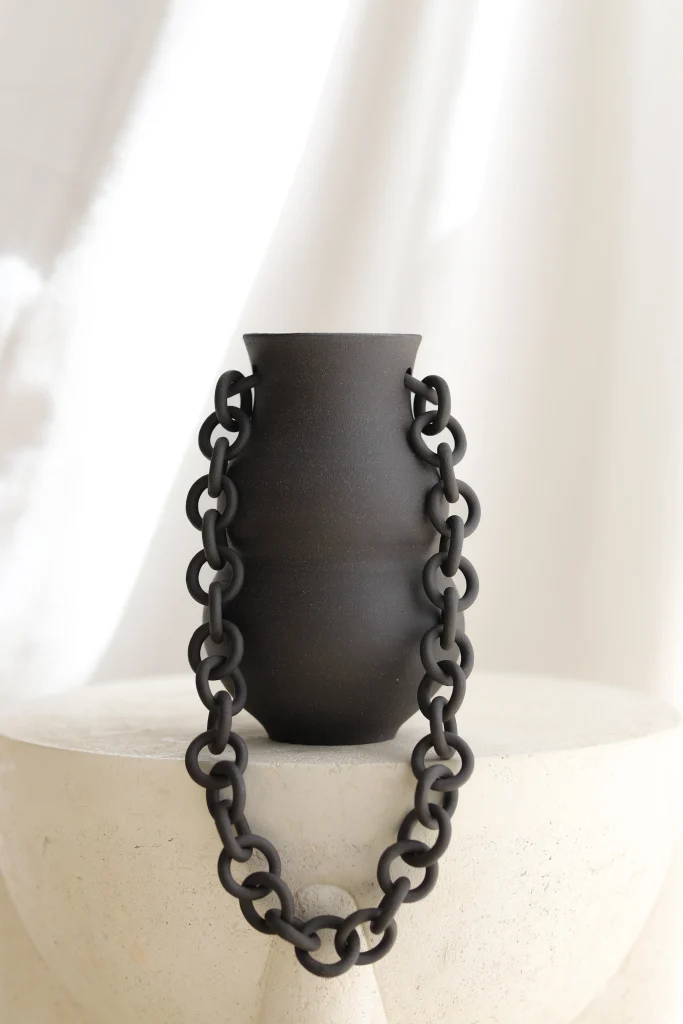 Salem Black Ceramic Vase — 4